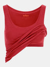 Built in bra luxury top t shirt top red Heart